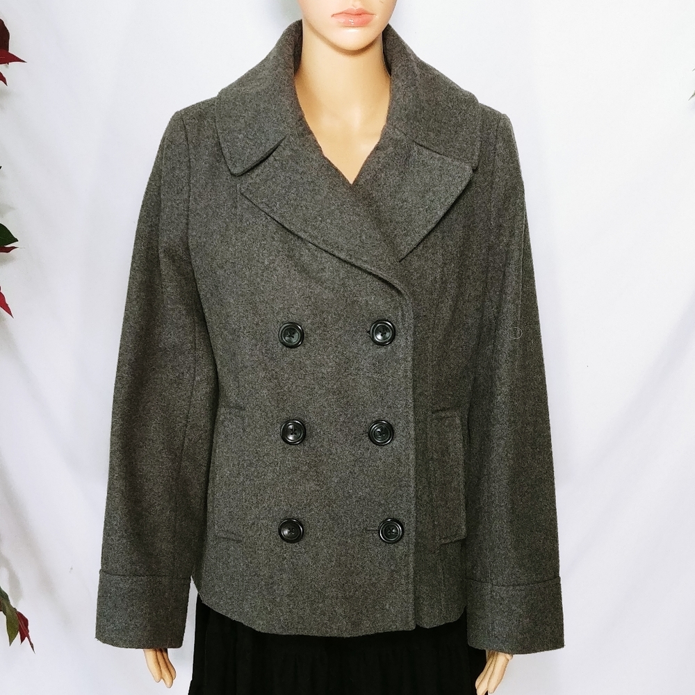Merona Women's Wool Blend Coat Jacket Size Medium